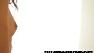 Sensual lesbian seduction with young blonde Lorena Garcia, Real Orgasm, Whitney Conroy