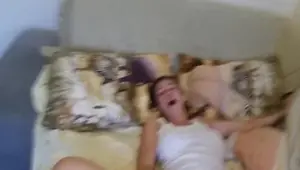 Awakening in the morning screw and squirt everything with a wet t shirt