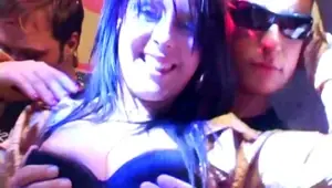 DRUNKSEXORGY Naughty pornstars slurping giant dicks in public