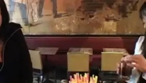 Delfyne Delage French Bitch fucked by two guys in the Bar Delfynn Delage, Delphine