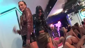 DRUNKSEXORGY Superb bi bitches fucking at a party