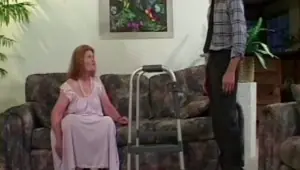 REAL GRANNY PORN Granny loses her teeth while sucking