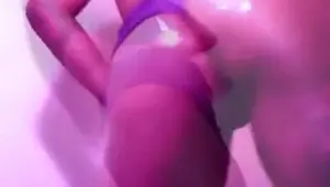 2 Black Chicks Closeup Wet Oily Pussy Booty Shake Ameman