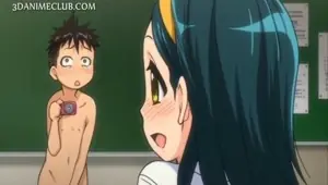 Teen hentai anime caught masturbating gets fucked hard