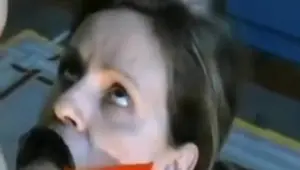 Mouthfucking my sub throug a valve