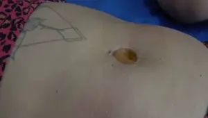 Sexy Belly Button Licking W 2 Hot Girls
