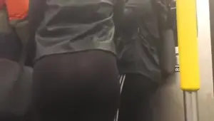 Nice Round Latina Teen Ass in Black Spandex