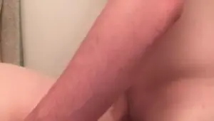 Afternoon quickie in the bathroom with my sexy bf while friends are in the other room