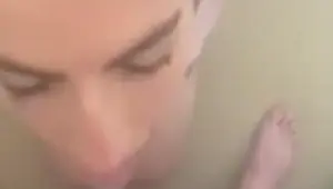 Cum dumpster gf experiences strangers facial