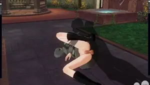 3D HENTAI Girl tanker fucks in the garden