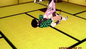 Kimetsu No Yaiba Hentai Tanjiro Fucks Nezuko While Inosuke Fucks Shinobu Demon Slayer Hentai Kim Triple X