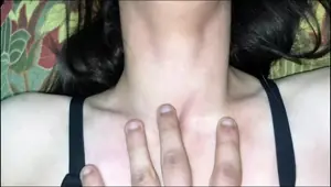 A beautiful moroccan girl letting her partner fuck her with a cucumber