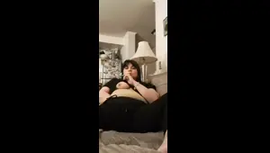 Wife rubbing her vagina secretly, almost caught