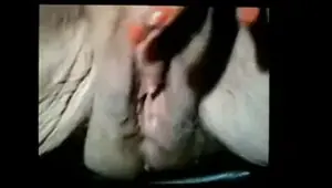 Granny plays with her 98 year old pussy