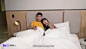 Cuckold wife secretly fucks her husband's friend next to him Max Betancur and Luna Vitaler