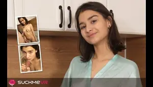 Sexy Petite Brunette Kaya Finch Railed Hard in the Kitchen