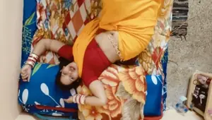 Sexy indian yellow saree bhabhi having hard core sex with her boyfriend