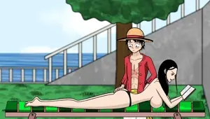 One Slice of Lust One Piece V1.6 Part 3 Nico Robin Naked Body Taking Sun by Loveskysanx