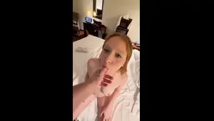 Petite Redhead Getting Railed by Daddy in Doggy