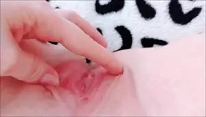 Petite 18 year old girl masturbates