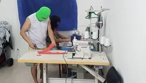 A SEAMSTRESS HAS A SENSUAL ADVENTURE WITH HER CO WORKER