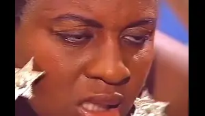 Three Black BBW Pleasing Two White Cocks