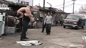 Julie Night Fisted and Fucked in the Junkyard