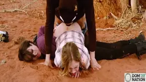 ATM domination for kinky threesome in the Colorado desert Rebel Rhyder, Brooke Johnson