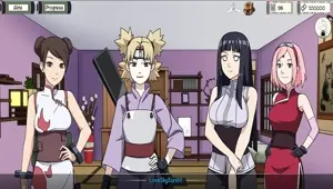 Kunoichi Trainer Naruto Trainer v0.23.1 Part 126 Girls Party Strip and Sex Poker! by Loveskysan6