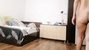 Sexy Wife Workout at Home Naked
