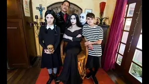 MILF and a Teen in a Halloween Group Sex