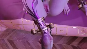 3D Big Boobs Asian Cosplay Slut Have a Hardcore Foot Job Sex