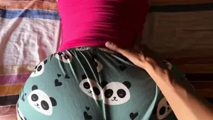 Big ass stepmom and nymphomaniac, she wants me to fuck her in her pajamas