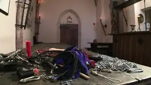 Hot blonde is ready for BDSM fuck