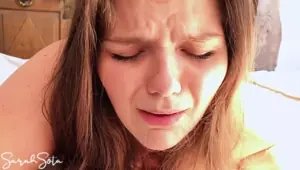 Her first painful anal Painal Cum on her asshole
