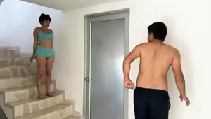 I Find My Sexy Big Ass Stepsister Bored at Home and Invite Her to Play a Fun Game Until I End up Her.