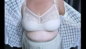 Cheating Granny wants lots of your cum all over her big mature boobs
