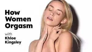 UP CLOSE How Women Orgasm With Petite Blonde Khloe Kingsley! SOLO FEMALE MASTURBATION! FULL SCENE