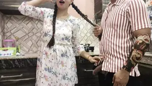 Desi jija sali sex Romance in Kitchen INDIAN JIJA SALI SEX WITH DIRTY HINDI TALK HARDCORE SEX