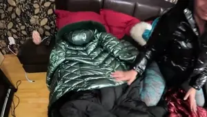Several Shiny Down jackets Used for Fucking and Masturbating 267 Preview