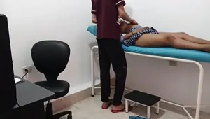 Doctor ends up masturbating a beautiful young woman in his office