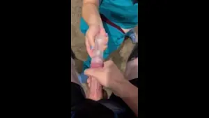 Horny sperm bank nurse in Texas does anything to get the sample even fucks and the end