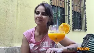 Spanish tourist is on a roll! Lina's going to be NAILED HARD by an amateur dude