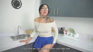 Real Estate Agent Unleashes Passion Dripping Pussy Devouring Cock in the Bedroom