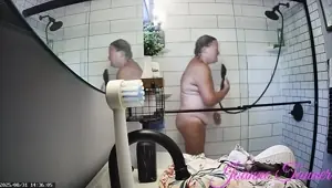 Mrs. Joanne Tanner a Real Public School Teacher Exposing Herself in The Shower