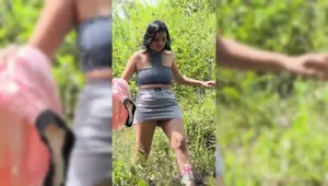 Brunette Was Lost in the Forest and a Good Man Showed Her the Way Out.