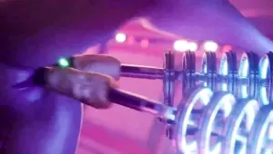 3D My Huntess Slave and a slut girl fucking her using fuck machine and a dick, when she scream i like her moan
