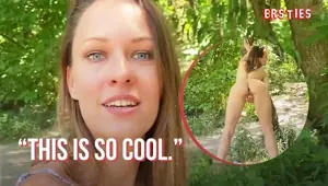 Ersties Sexy Blue A Has a Leg Shaking Orgasm in a Secret Spot on the Beach