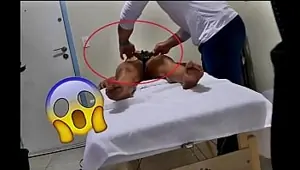Naughty masseuse took off his client's panties and filmed in secret