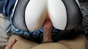 Slowly and gently I plunge my hard cock into a deep big ass and passionate moans